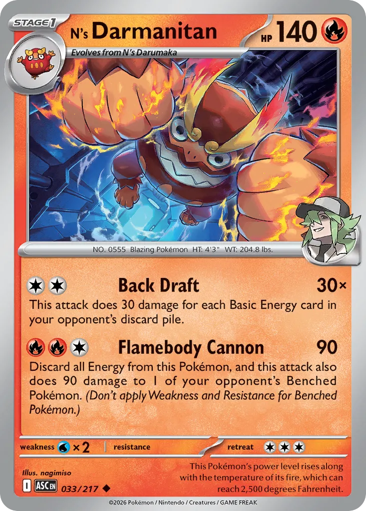 N's Darmanitan — ME: Ascended Heroes — Pokémon