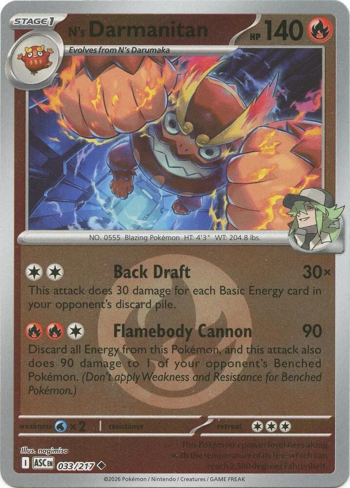 N's Darmanitan — ME: Ascended Heroes — Pokémon