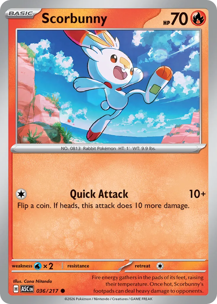 Scorbunny — ME: Ascended Heroes — Pokemon