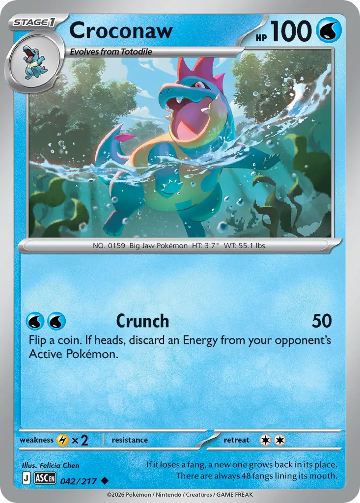 Croconaw — ME: Ascended Heroes — Pokémon