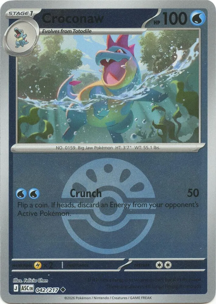 Croconaw — ME: Ascended Heroes — Pokémon
