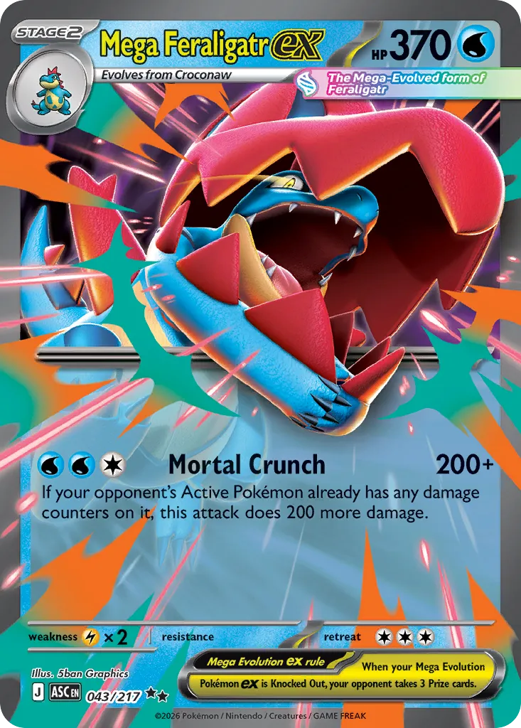 Mega Feraligatr ex — ME: Ascended Heroes — Pokémon