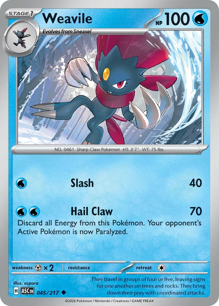 Weavile — ME: Ascended Heroes — Pokémon