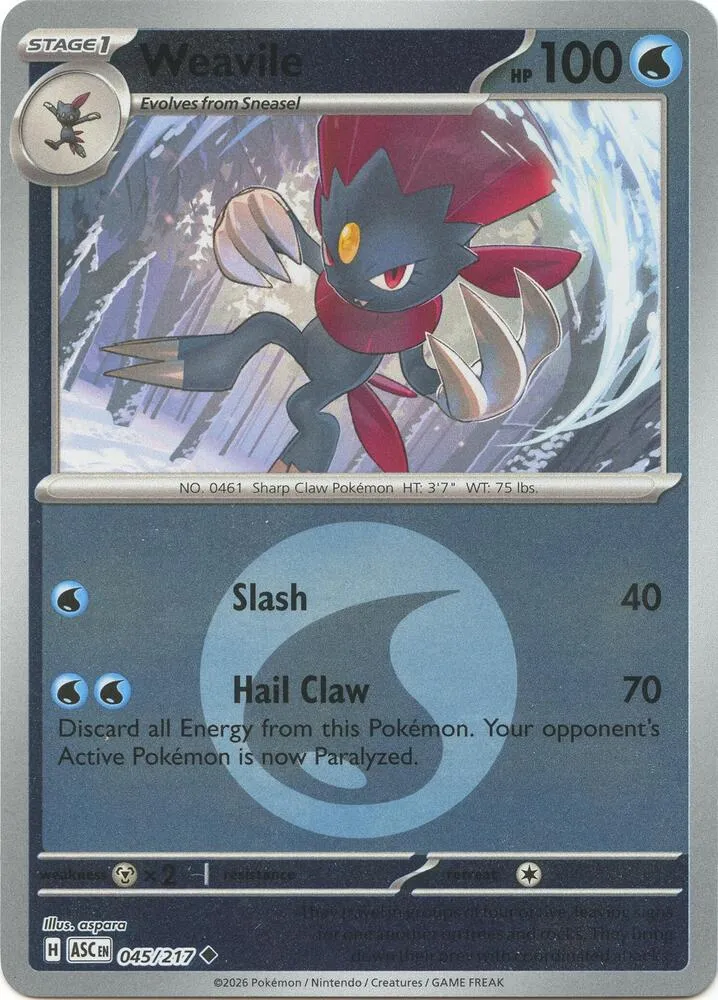 Weavile — ME: Ascended Heroes — Pokémon