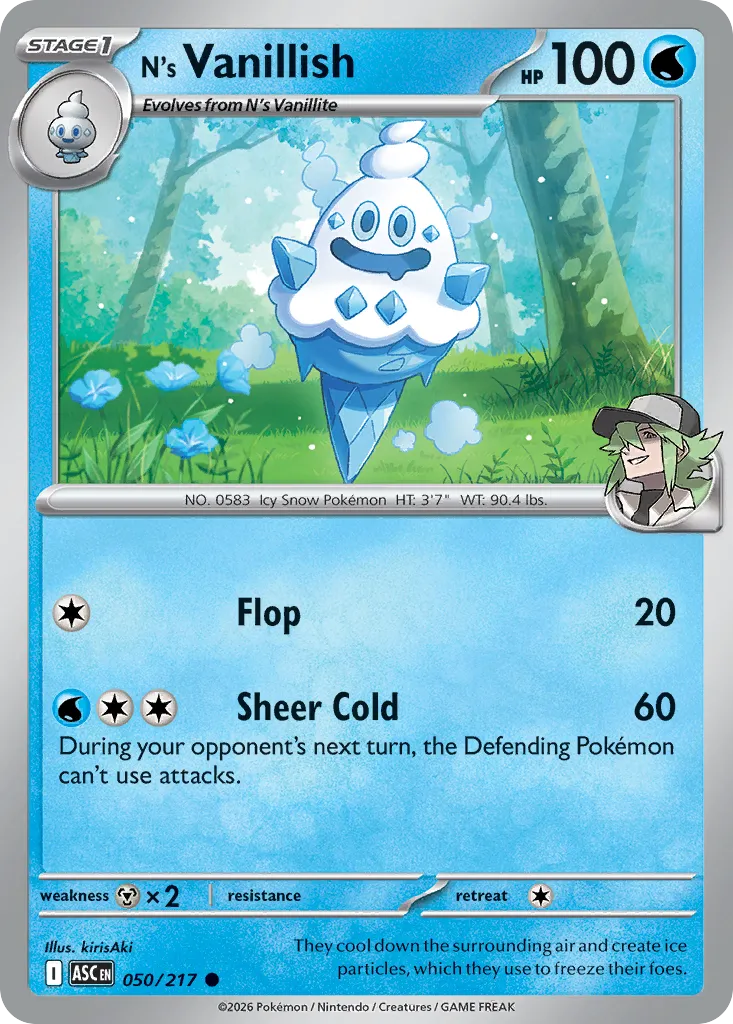 N's Vanillish — ME: Ascended Heroes — Pokémon