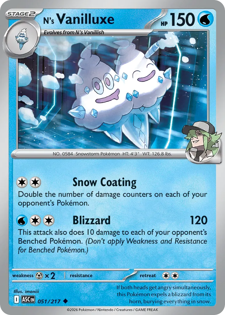 N's Vanilluxe — ME: Ascended Heroes — Pokémon