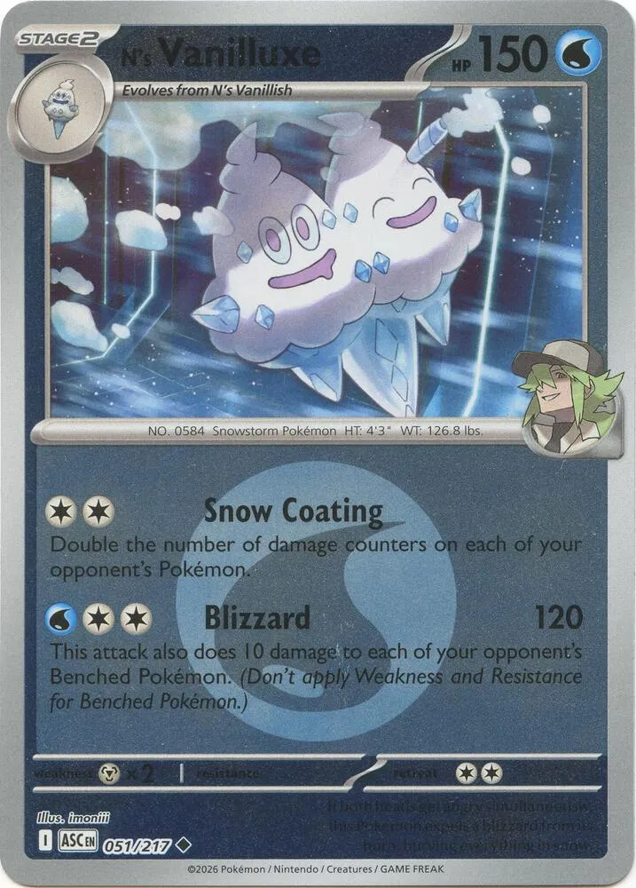 N's Vanilluxe — ME: Ascended Heroes — Pokémon