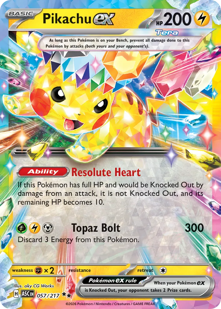Pikachu ex — ME: Ascended Heroes — Pokemon