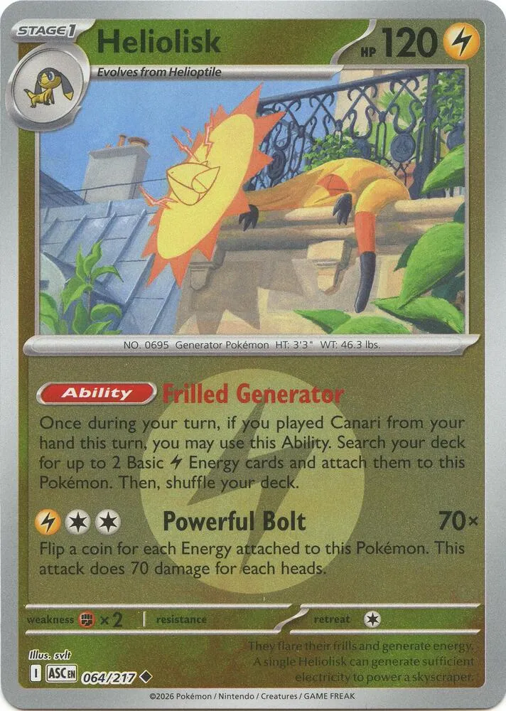 Heliolisk — ME: Ascended Heroes — Pokémon