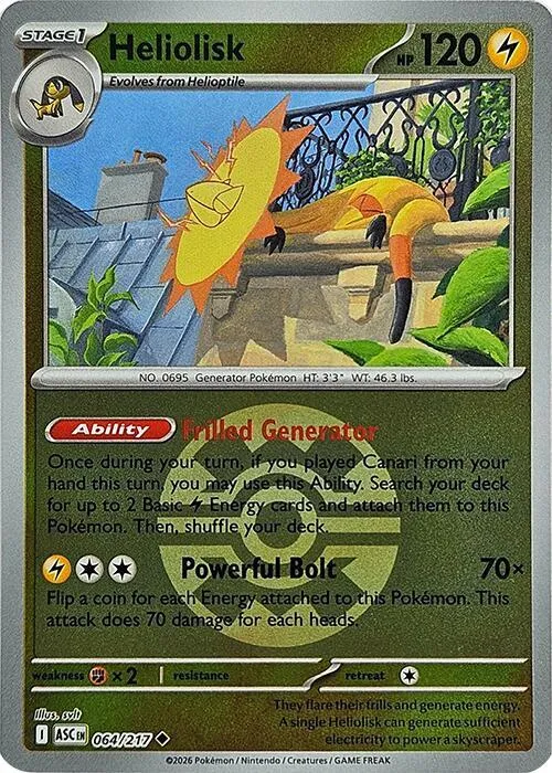 Heliolisk — ME: Ascended Heroes — Pokémon