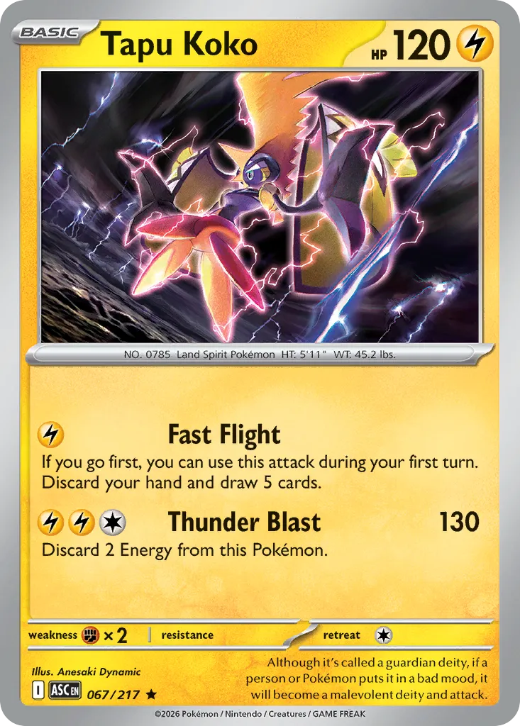 Tapu Koko — ME: Ascended Heroes — Pokémon