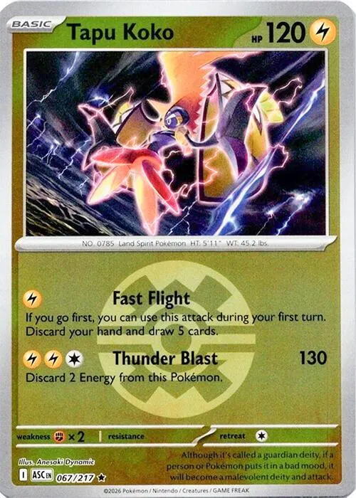 Tapu Koko — ME: Ascended Heroes — Pokémon