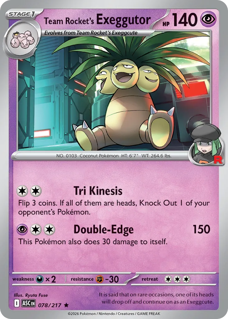 Team Rocket's Exeggutor — ME: Ascended Heroes — Pokémon