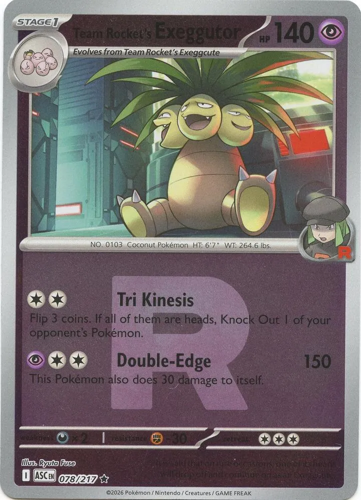 Team Rocket's Exeggutor — ME: Ascended Heroes — Pokémon