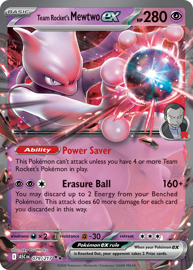 Team Rocket's Mewtwo ex — ME: Ascended Heroes — Pokemon