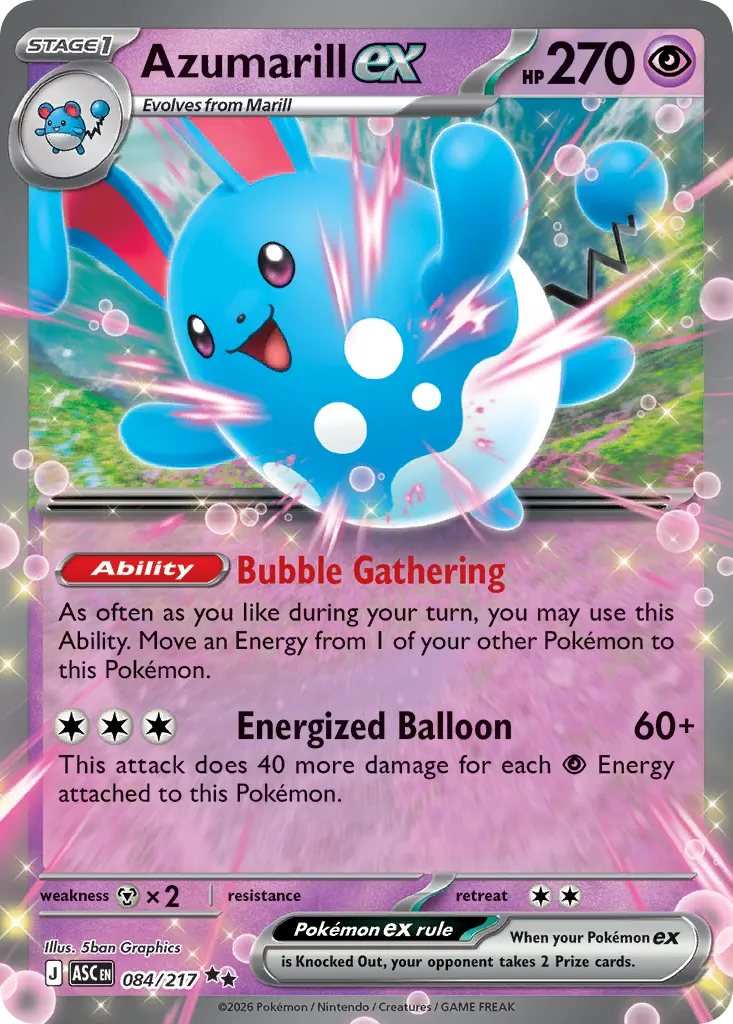 Azumarill ex — ME: Ascended Heroes — Pokémon
