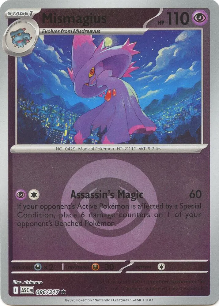 Mismagius — ME: Ascended Heroes — Pokémon