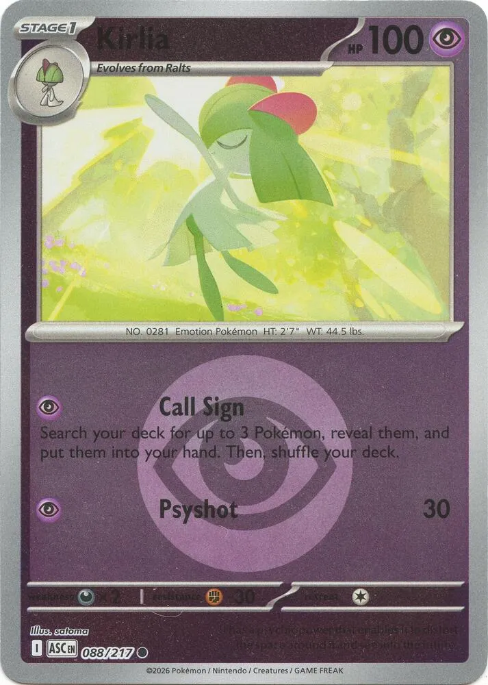 Kirlia — ME: Ascended Heroes — Pokémon