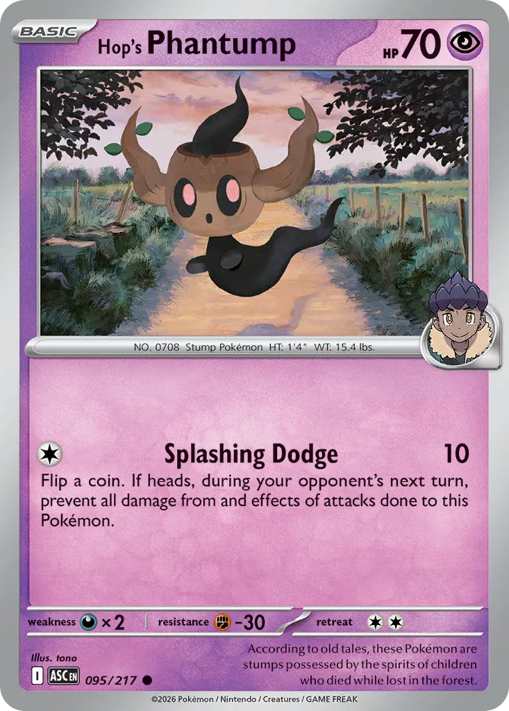 Hop's Phantump — ME: Ascended Heroes — Pokémon