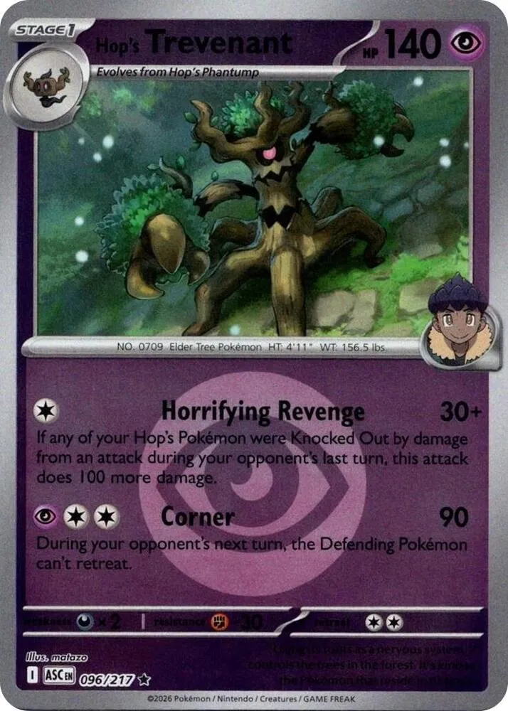 Hop's Trevenant — ME: Ascended Heroes — Pokemon