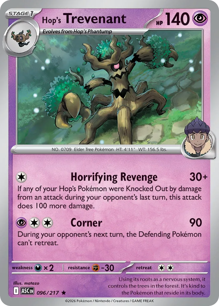 Hop's Trevenant — ME: Ascended Heroes — Pokemon