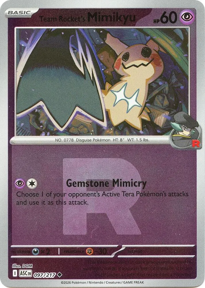 Team Rocket's Mimikyu — ME: Ascended Heroes — Pokémon