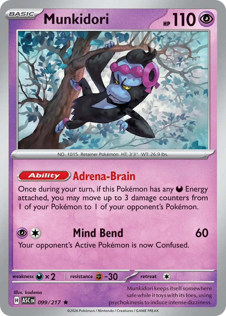 Munkidori — ME: Ascended Heroes — Pokémon