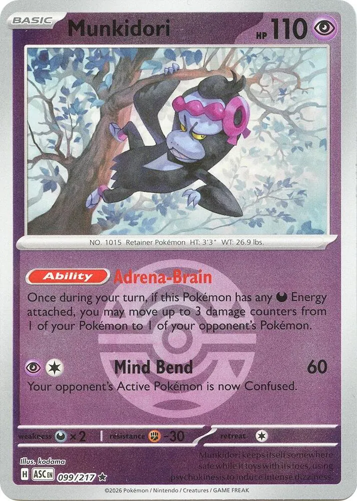 Munkidori — ME: Ascended Heroes — Pokémon