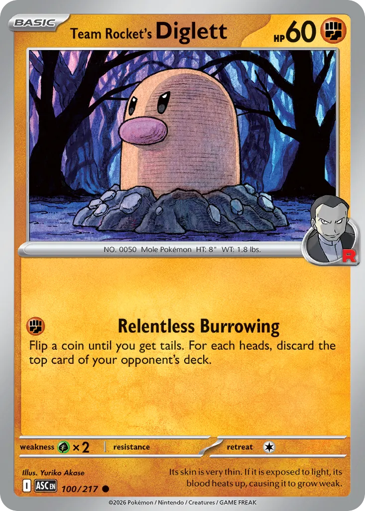 Team Rocket's Diglett — ME: Ascended Heroes — Pokémon