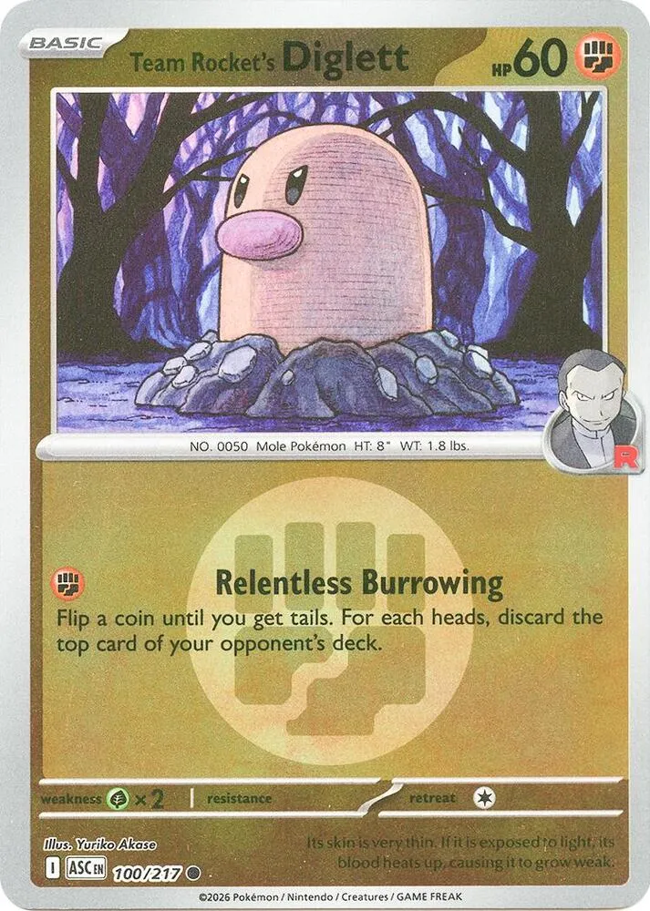 Taupiqueur de la Team Rocket — ME: Ascended Heroes — Pokémon