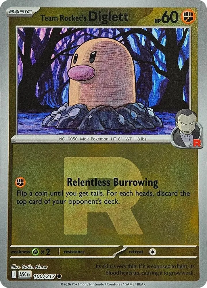 Taupiqueur de la Team Rocket — ME: Ascended Heroes — Pokémon