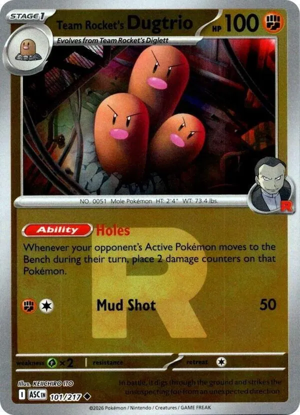Team Rocket's Dugtrio — ME: Ascended Heroes — Pokémon
