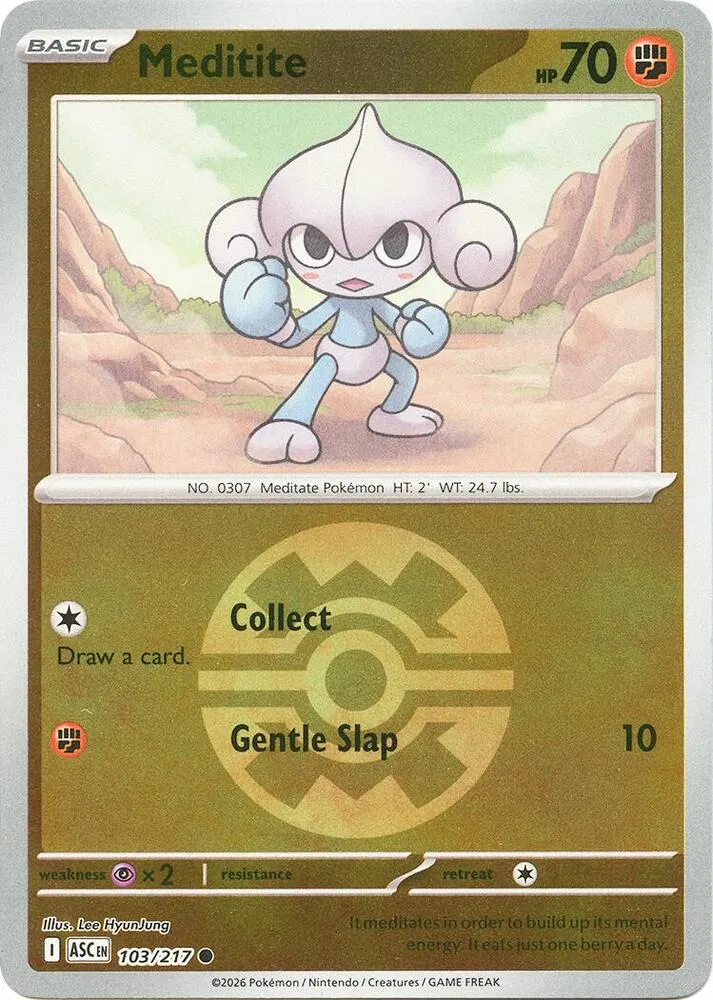 Meditite — ME: Ascended Heroes — Pokémon