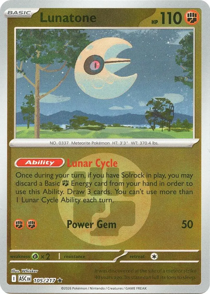 Lunatone — ME: Ascended Heroes — Pokémon