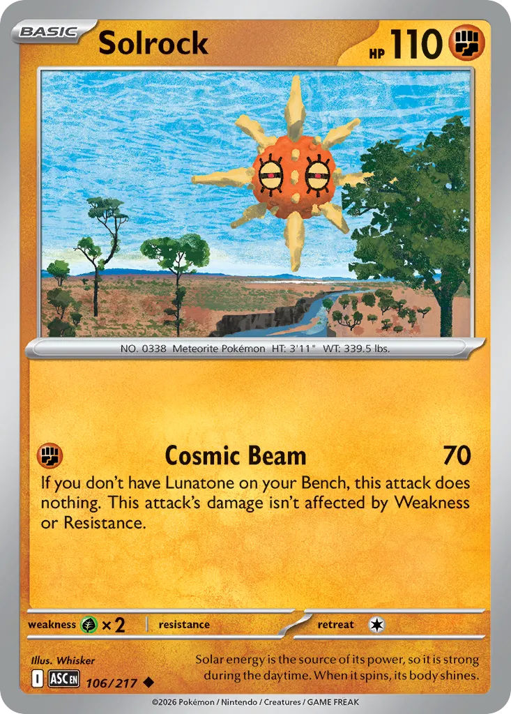 Solrock — ME: Ascended Heroes — Pokémon