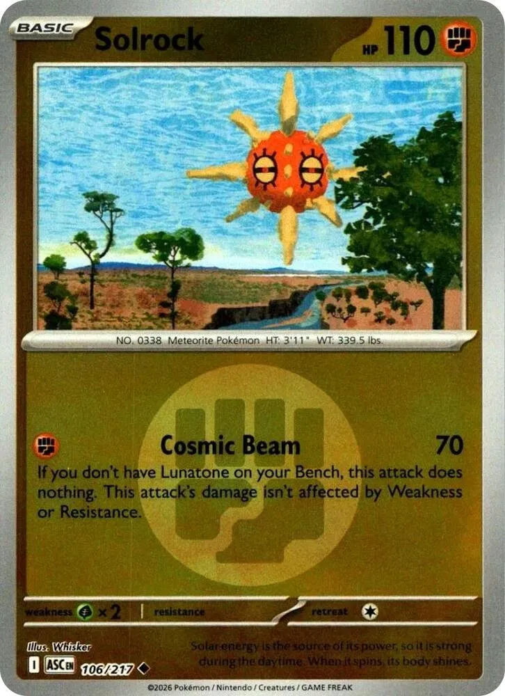 Solrock — ME: Ascended Heroes — Pokémon