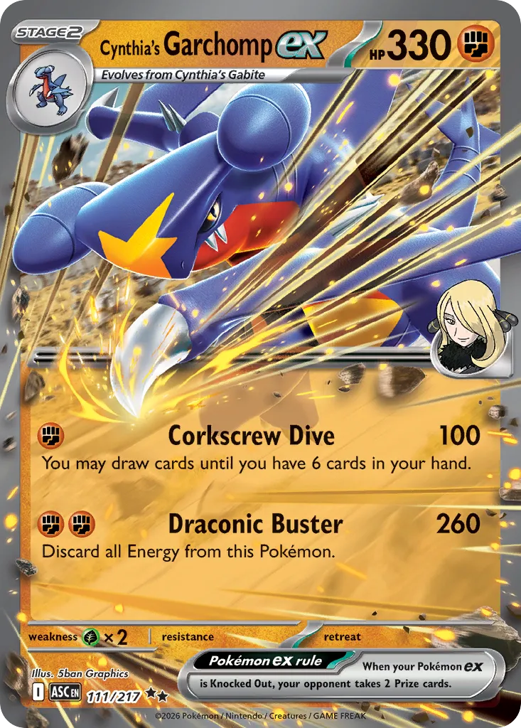 Cynthia's Garchomp ex — ME: Ascended Heroes — Pokémon