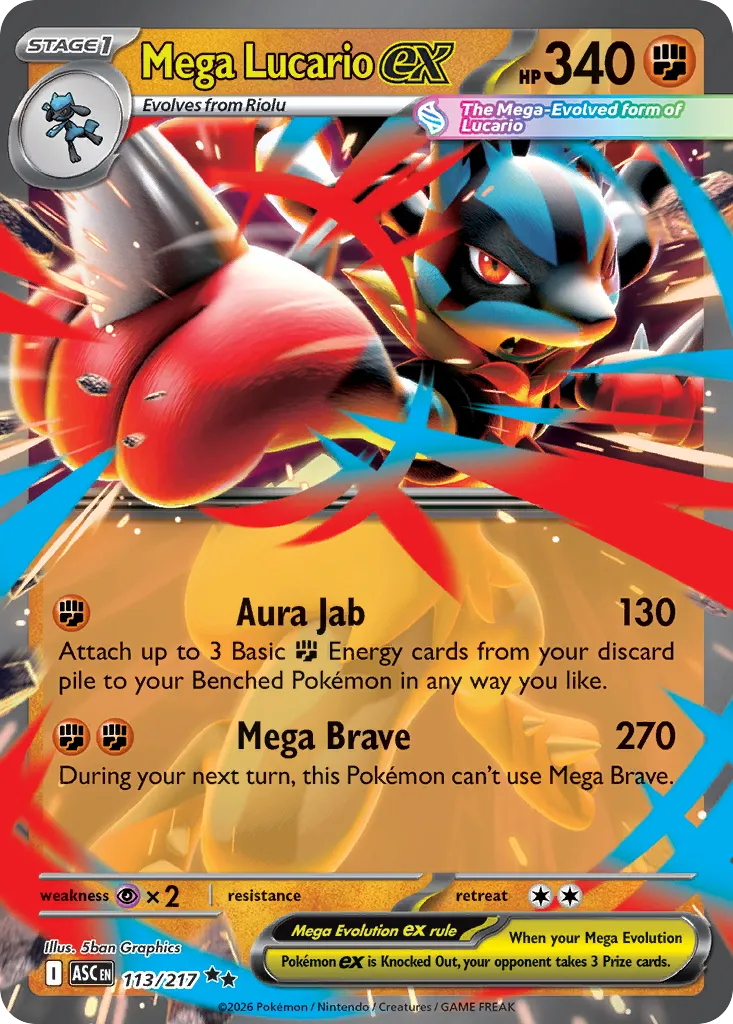 Mega Lucario ex — ME: Ascended Heroes — Pokemon