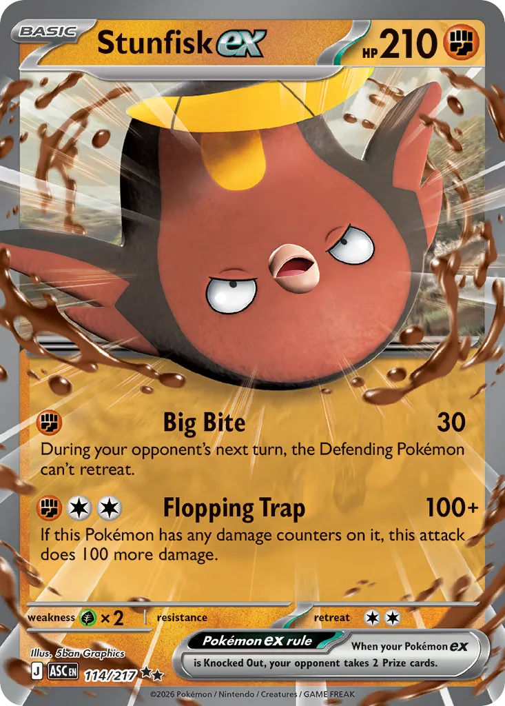 Stunfisk ex — ME: Ascended Heroes — Pokémon