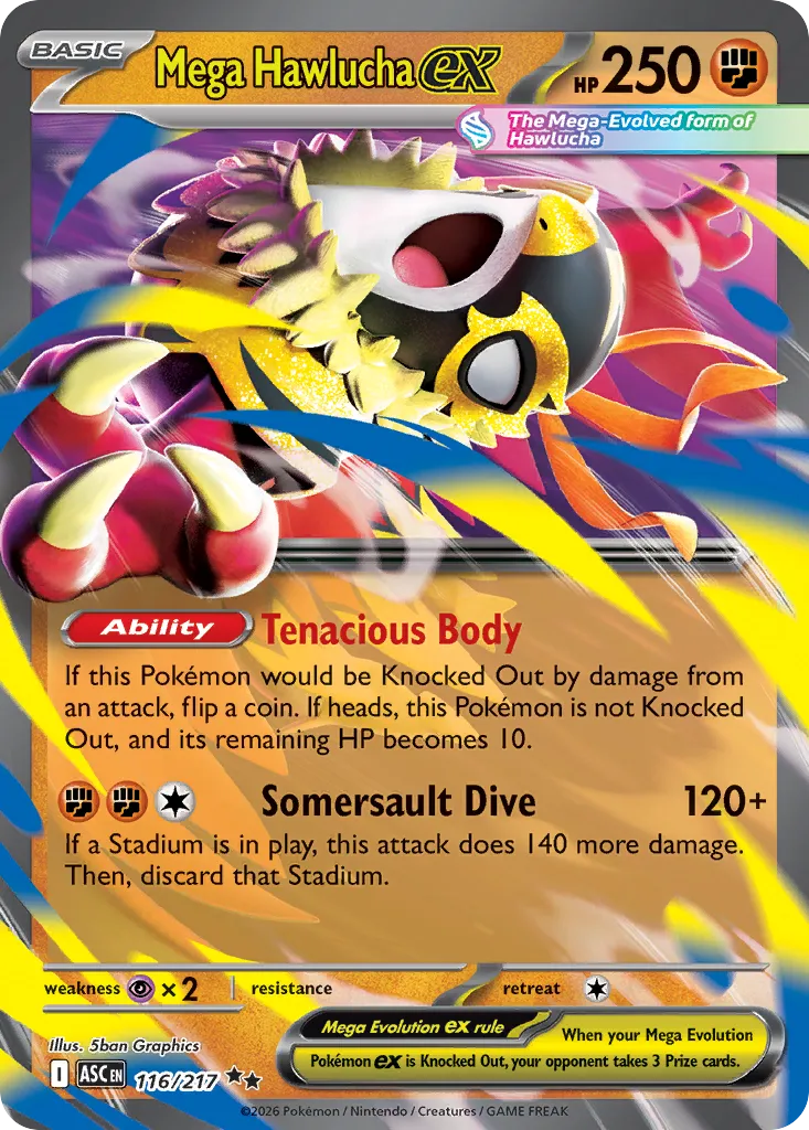 Mega Hawlucha ex — ME: Ascended Heroes — Pokémon