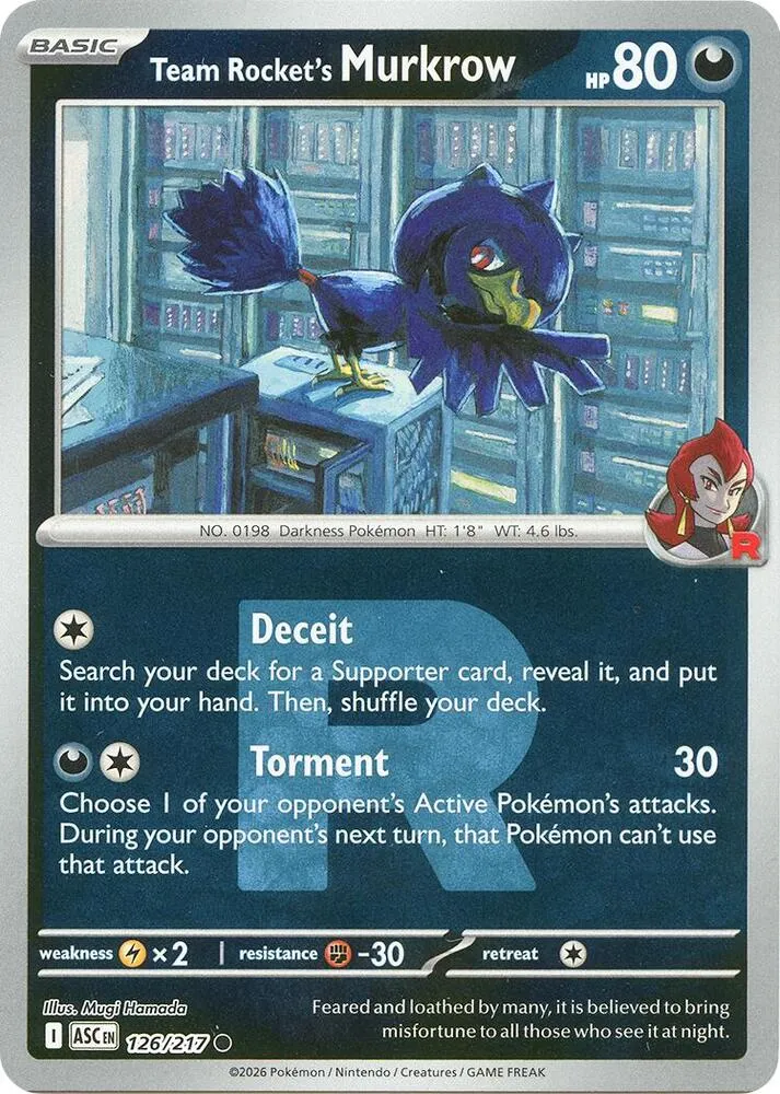 Team Rocket's Murkrow — ME: Ascended Heroes — Pokémon