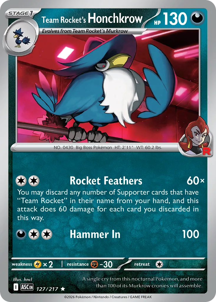 Corboss de la Team Rocket — ME: Ascended Heroes — Pokémon