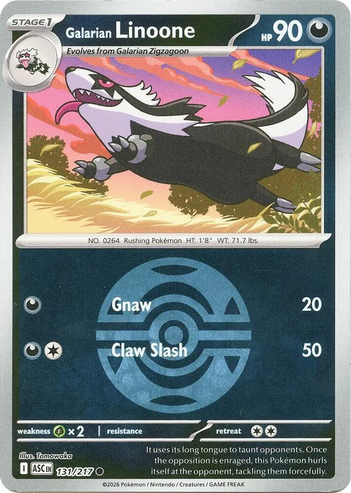 Galarian Linoone — ME: Ascended Heroes — Pokémon