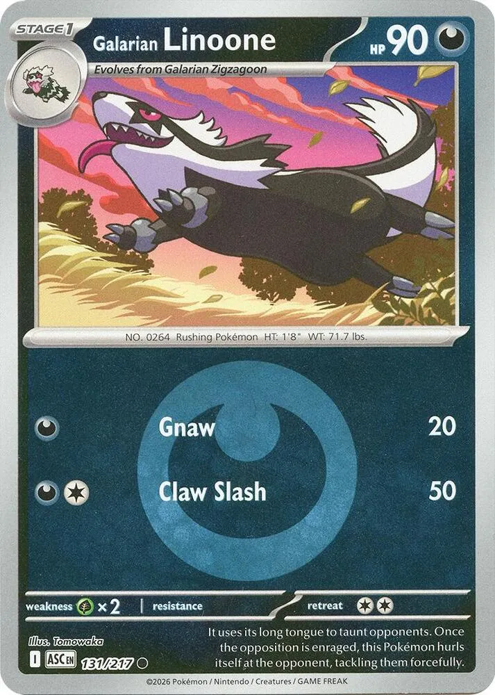 Galarian Linoone — ME: Ascended Heroes — Pokémon