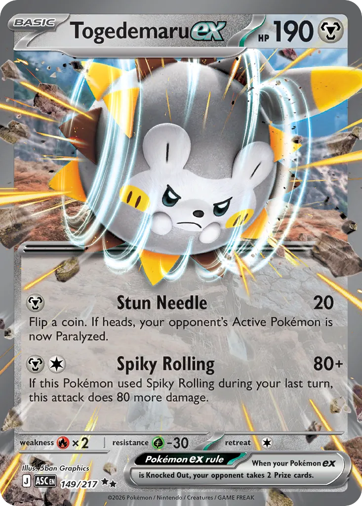 Togedemaru ex — ME: Ascended Heroes — Pokémon