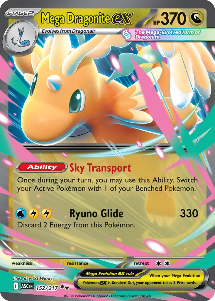 Mega Dragonite ex — ME: Ascended Heroes — Pokémon