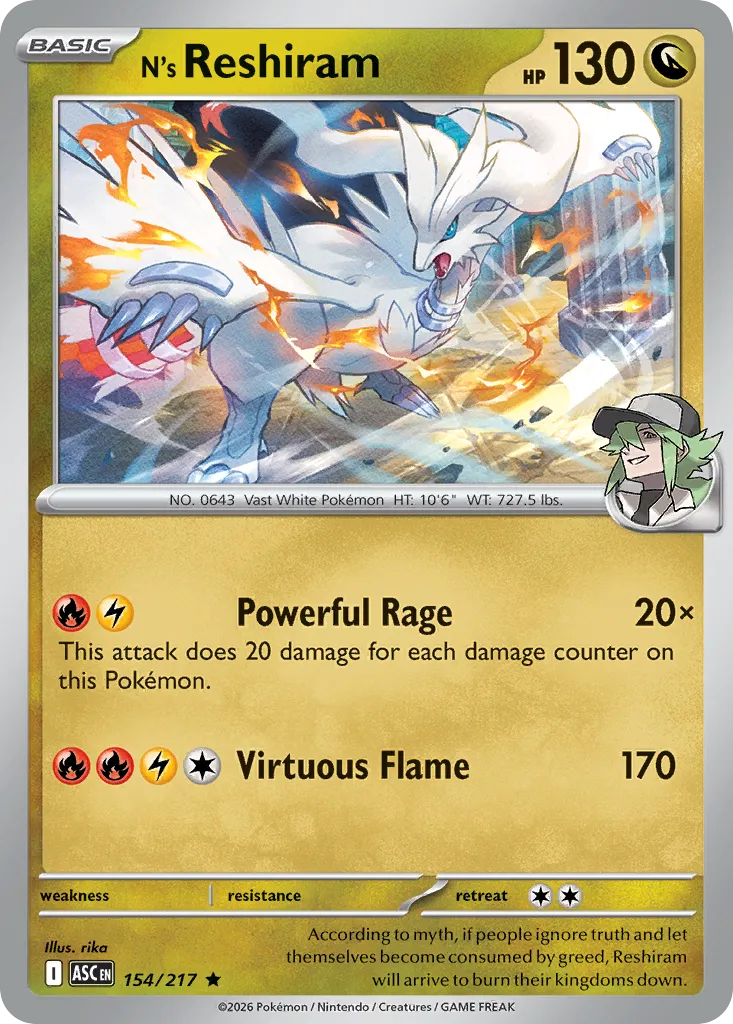 N's Reshiram — ME: Ascended Heroes — Pokémon