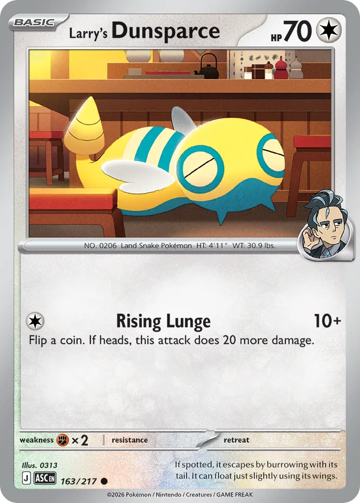 Larry's Dunsparce from ME: Ascended Heroes - Pokemon