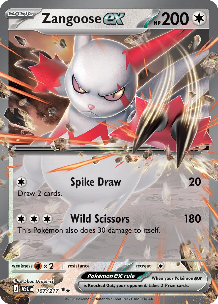 Zangoose ex — ME: Ascended Heroes — Pokémon