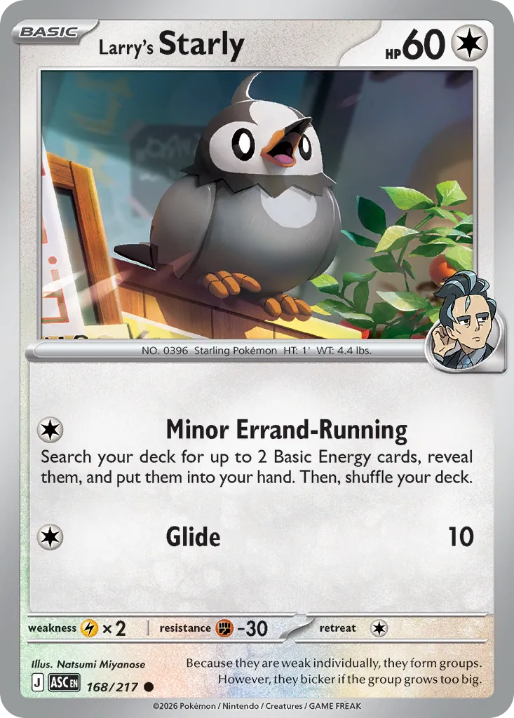 Larry's Starly — ME: Ascended Heroes — Pokémon